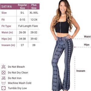 (NWT)Retro Bell bottoms/Flare Leg Yoga pants/vintage style/workout/Satina